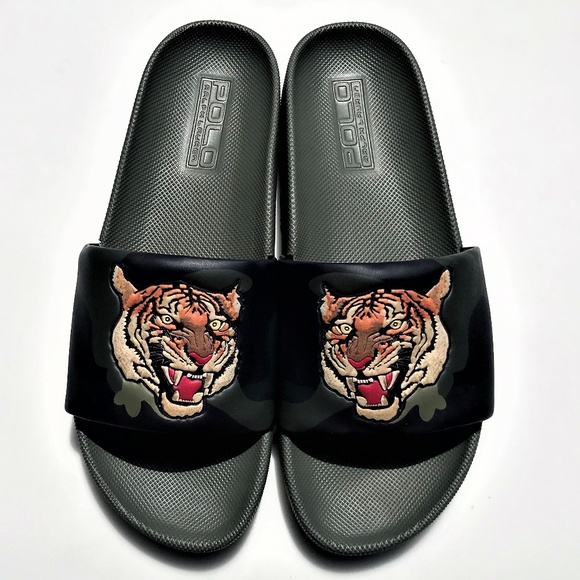 ralph lauren tiger slides